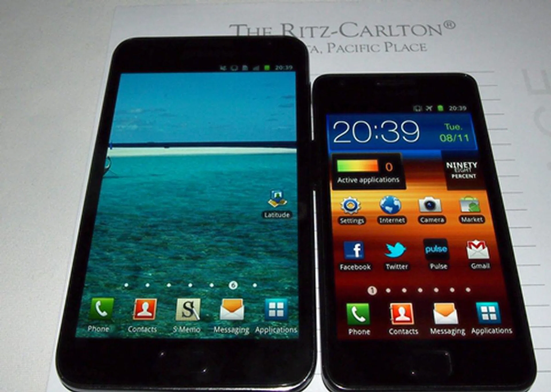 The Samsung Galaxy Note is clearly in a league of its own. Looks like the Galaxy S II has to make way for its larger sibling. 