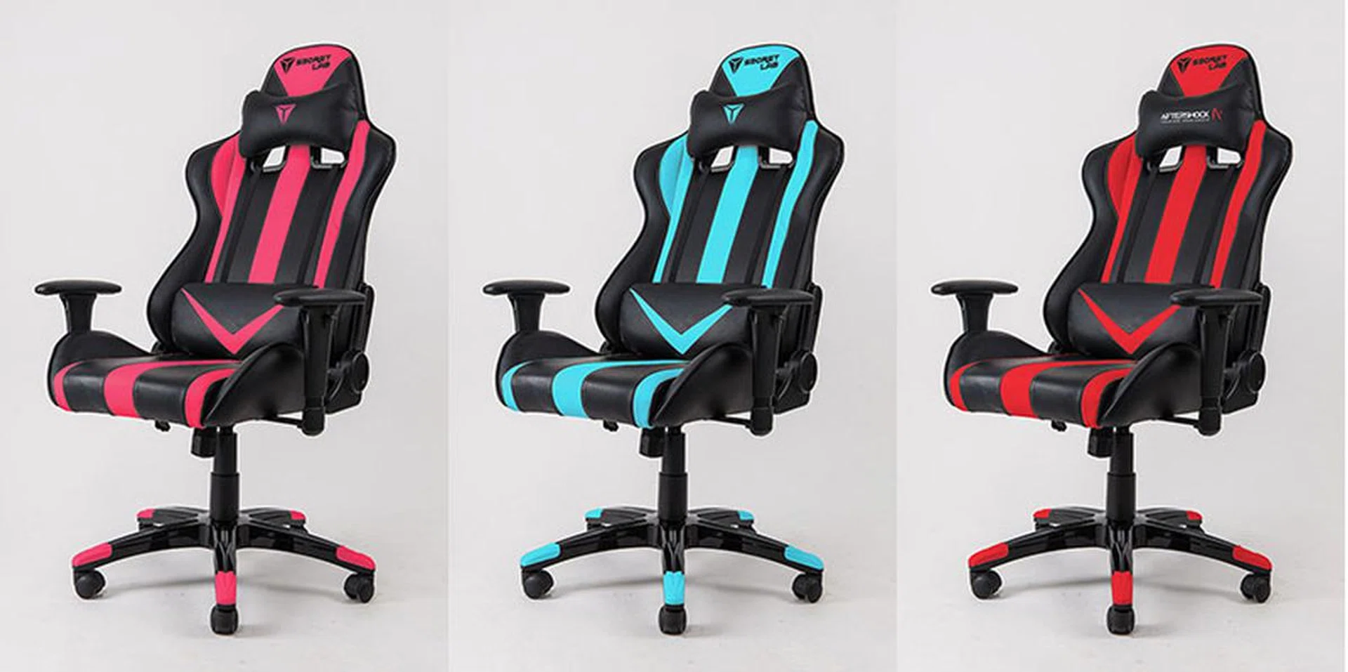 The Throne is also available in hot pink, aqua blue and Aftershock red. (Image Source: Secretlab)