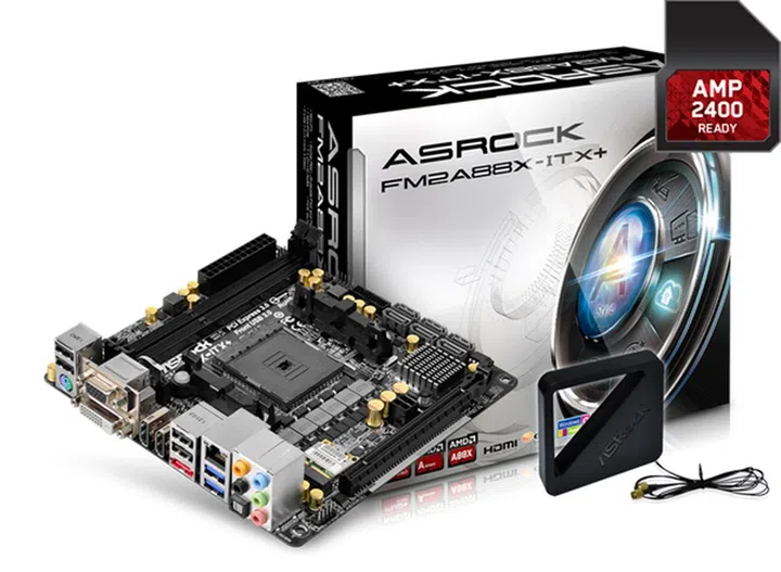 The ASRock FM2A88X-ITX+ motherboard. (Image Source: ASRock)