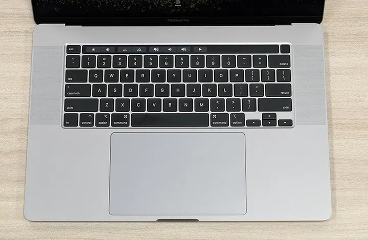The 16-inch MacBook Pro uses a more traditional scissor-switch keyboard.