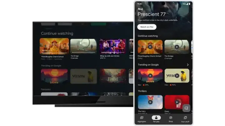 Continue watching between Android phones and Google TV is about to get better, and it finally makes the Google TV app even more useful on your handset. Image: Google.