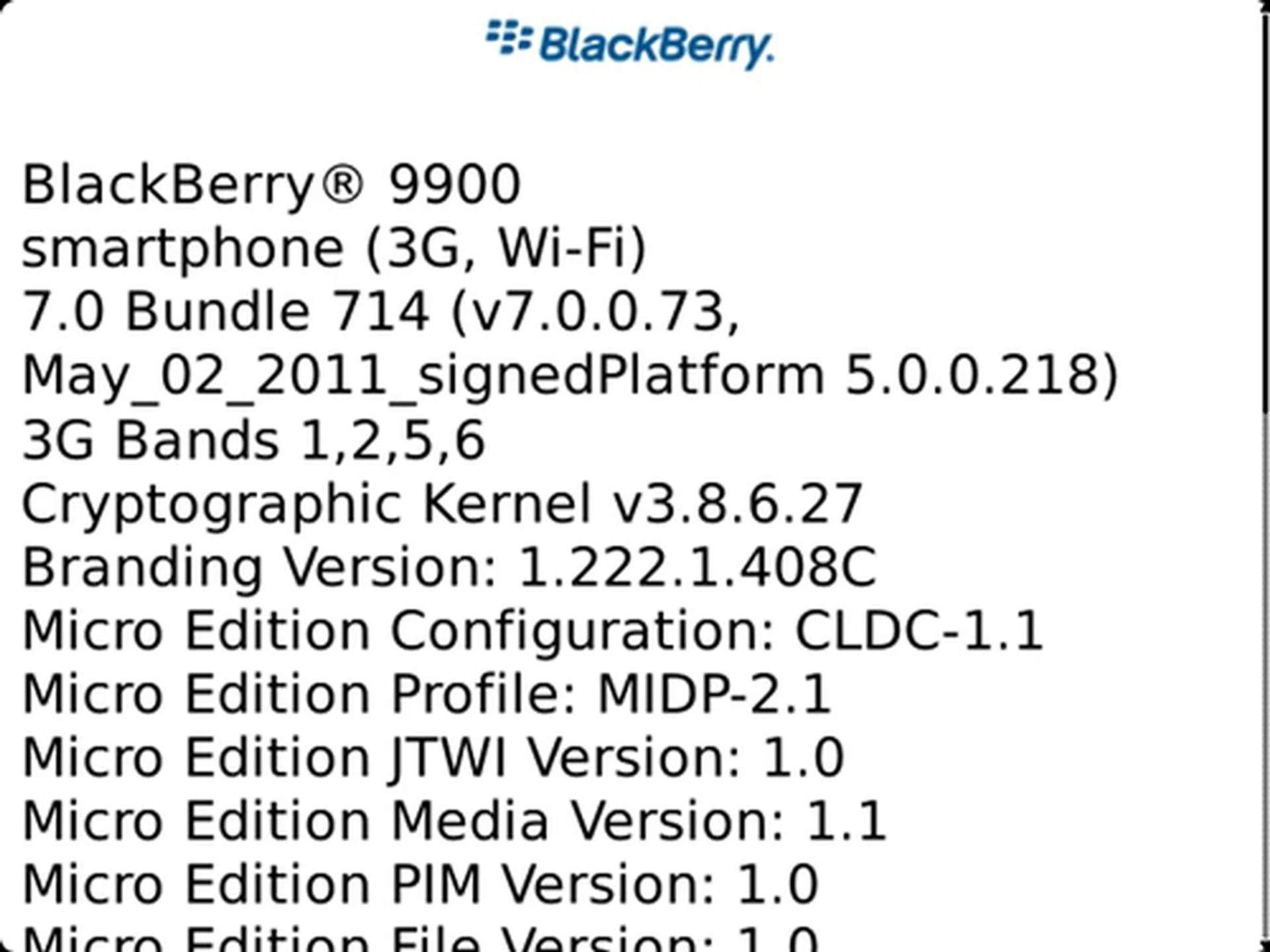 You will find the new BlackBerry 7 OS running on the Bold 9900.