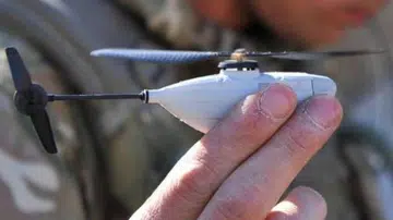 Prox Dynamics' PD-100 Black Hornet drone only weighs 16 grams.