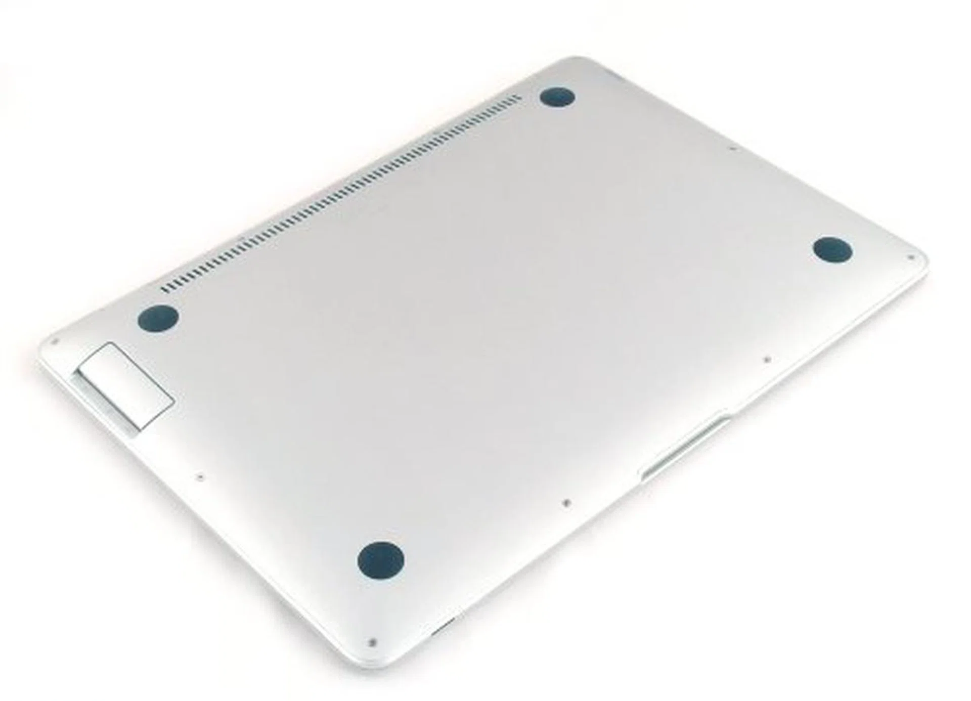 Smooth, single piece back plate with the flip out panel being the only thing marring the surface.