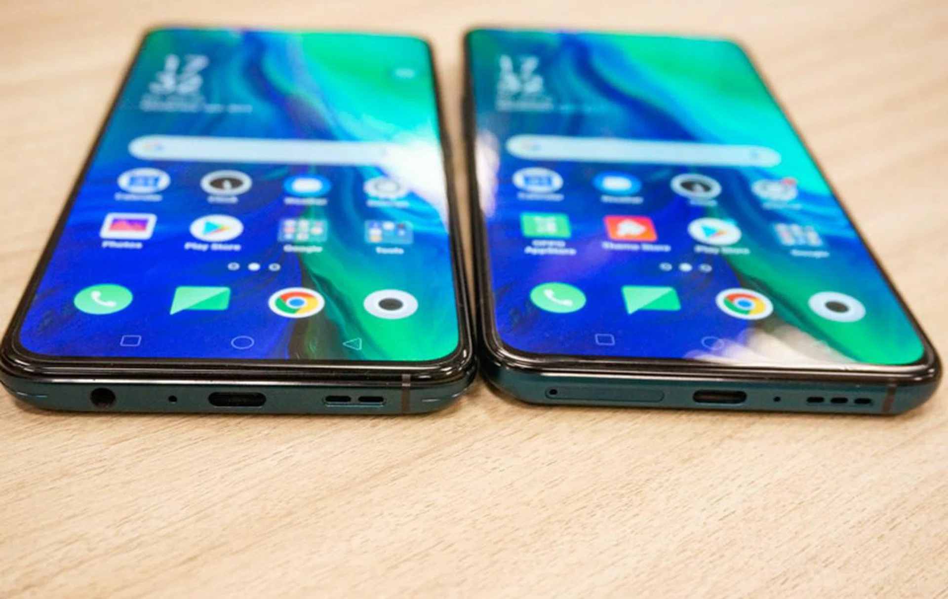 The 3.5mm audio jack on the Reno means the SIM card slot has to be moved to the side.