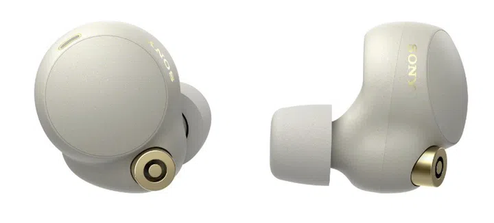 The WF-1000XM4 is also available in silver. (Image source: Sony)