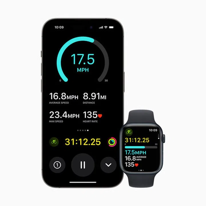 Cycling app gets more information --- on both Apple Watch and iPhone.