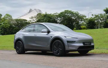 Say hi to the new Tesla Model Y. Photo: HWZ