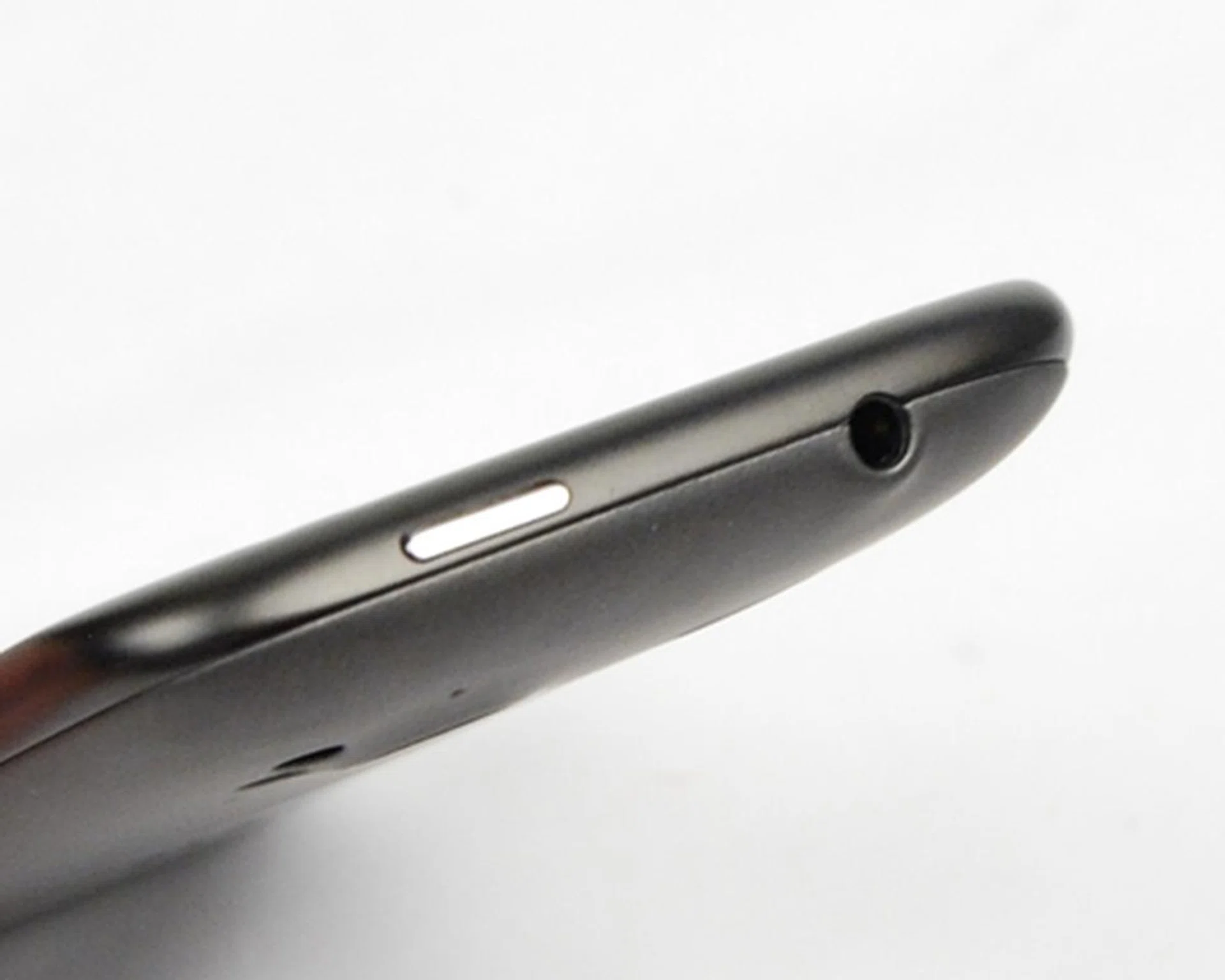 ...with the power button and 3.5mm audio port sharing the space on the top of the Sensation.
