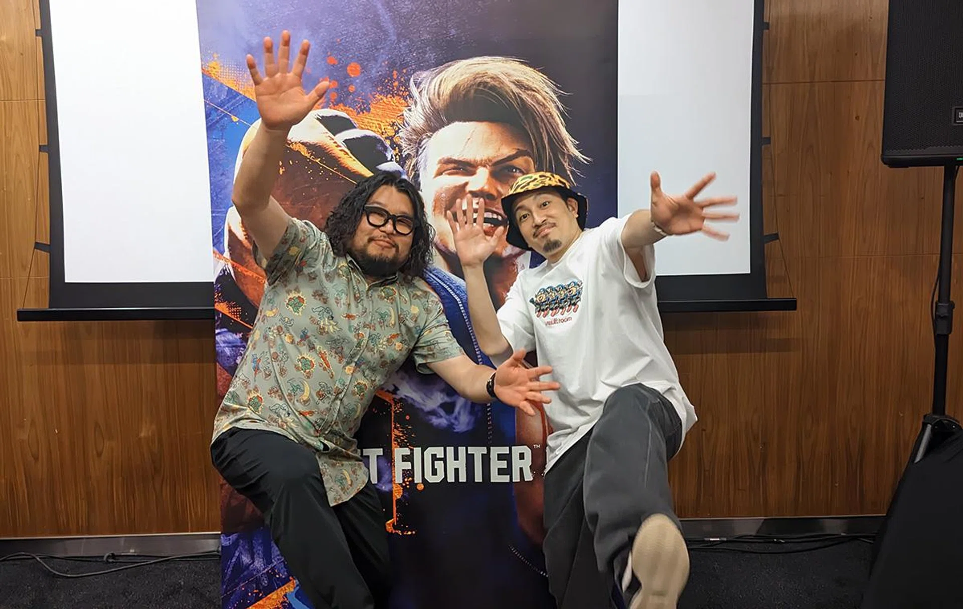 Street Fighter 6 director Takayuki Nakayama and producer Shuhei Matsumoto.
