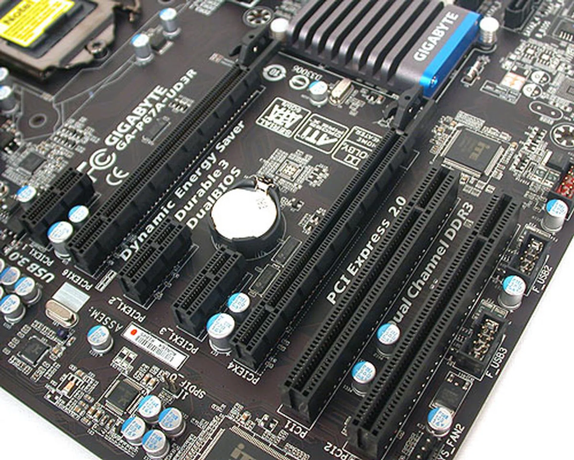 Plenty of PCIe x1 slots but since they share bandwidth with the second PCIe x16, CrossFireX is not really recommended. 