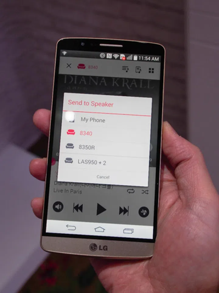 With LG Music Flow, you can easily send music from your smart devices straight to the speakers.