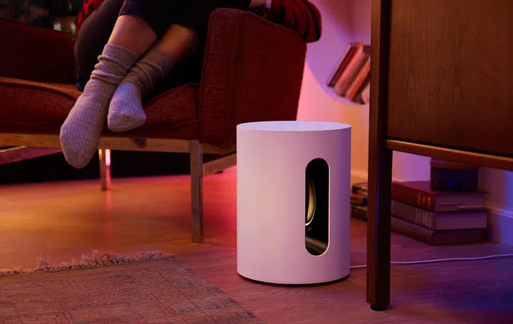 Sonos Sub Mini (foreground, bottom).