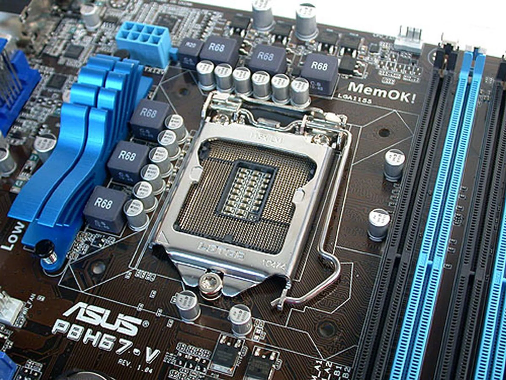 This small heatsink is all you need. It's a mainstream motherboard after all. 