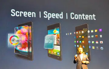 What do we have here? Improved SUPER AMOLED PLUS screen, dual core processor and new content like addtional Hubs, Samsung Voice Solutions and Enterprice Solutions.