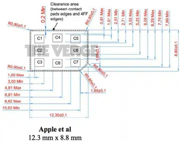 Apple's proposal for the new nano SIM design. <br> Image source: The Verge