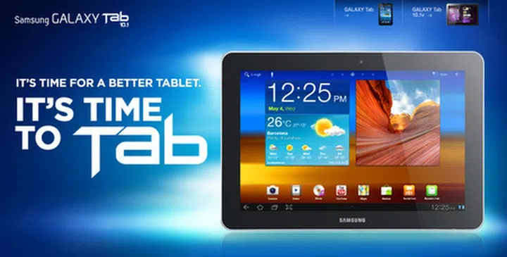 Source: Screenshot of Samsung's Galaxy Tab microsite