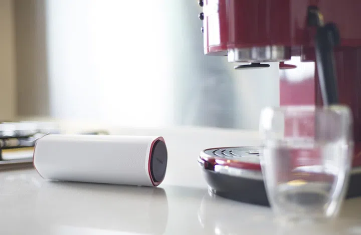 No worries about spillage with the Sound Blaster FRee; it's IPX4 splash proof!