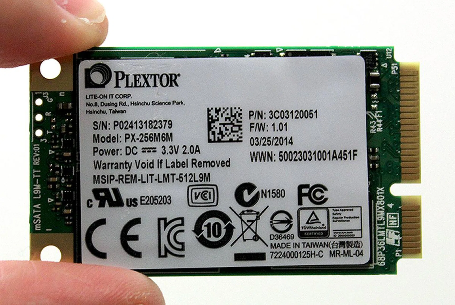 The Plextor M6M was first seen along with the M6S earlier this year at CeBIT 2014.