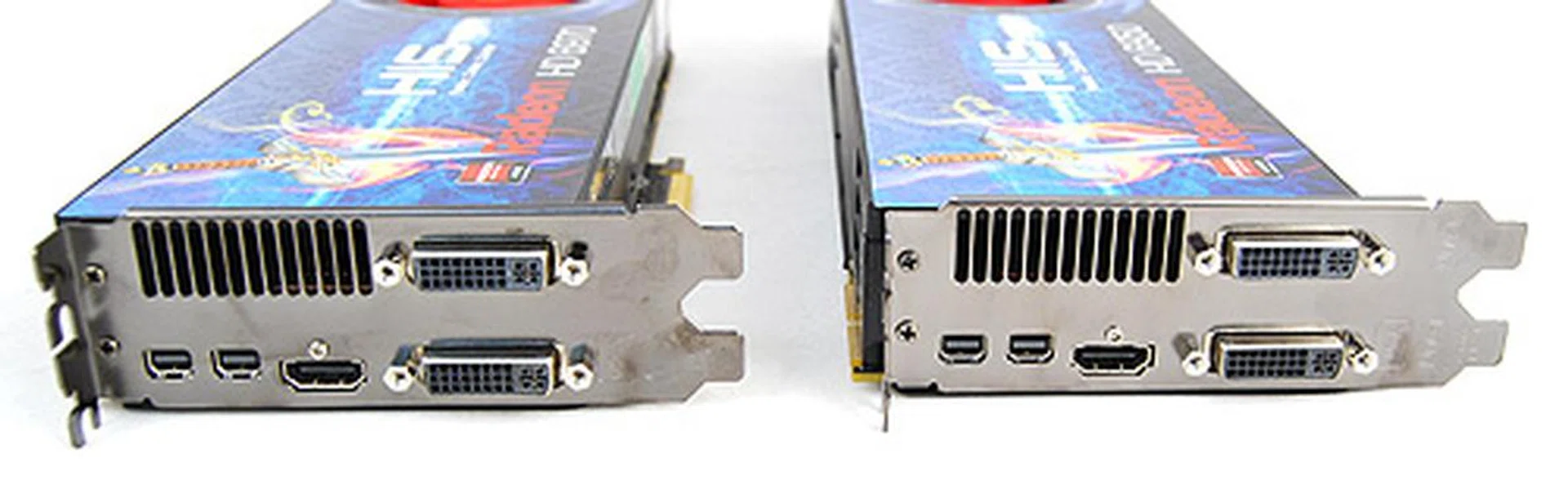 The Radeon HD 6970 and HD 6950 will both have two DVI ports, a single full-sized HDMI port, and two DisplayPort 1.2 ports.
