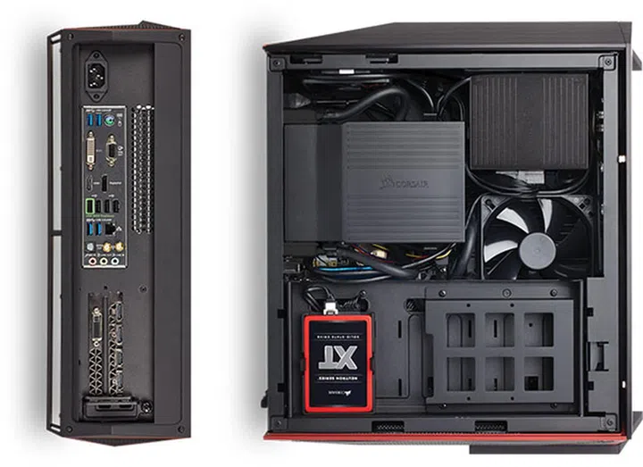 The Bulldog will accommodate ITX motherboards and a single full-size, dual slot graphics card up to 300mm in length. (Image Source: Corsair)