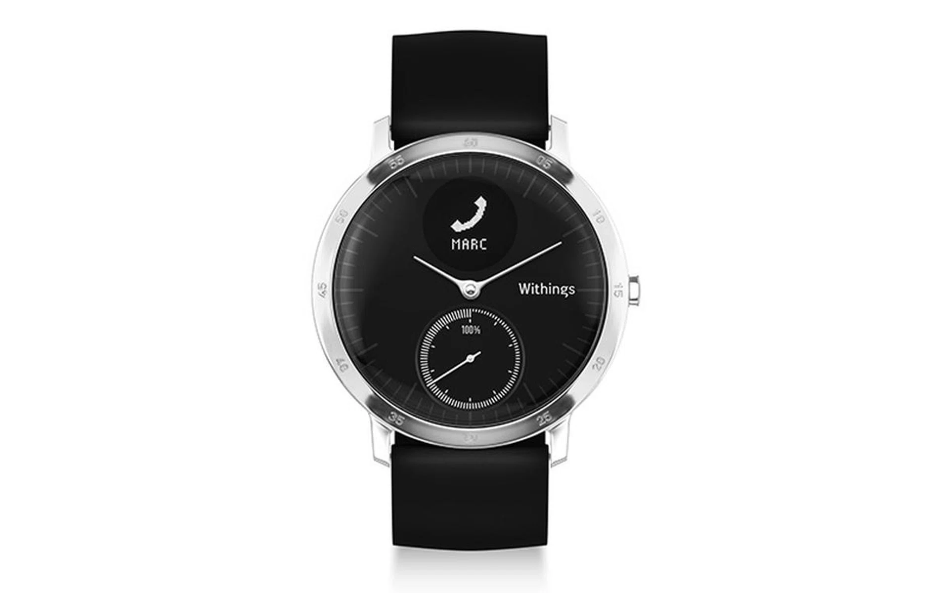 The digital display can cleverly tell you who’s calling or messaging.
