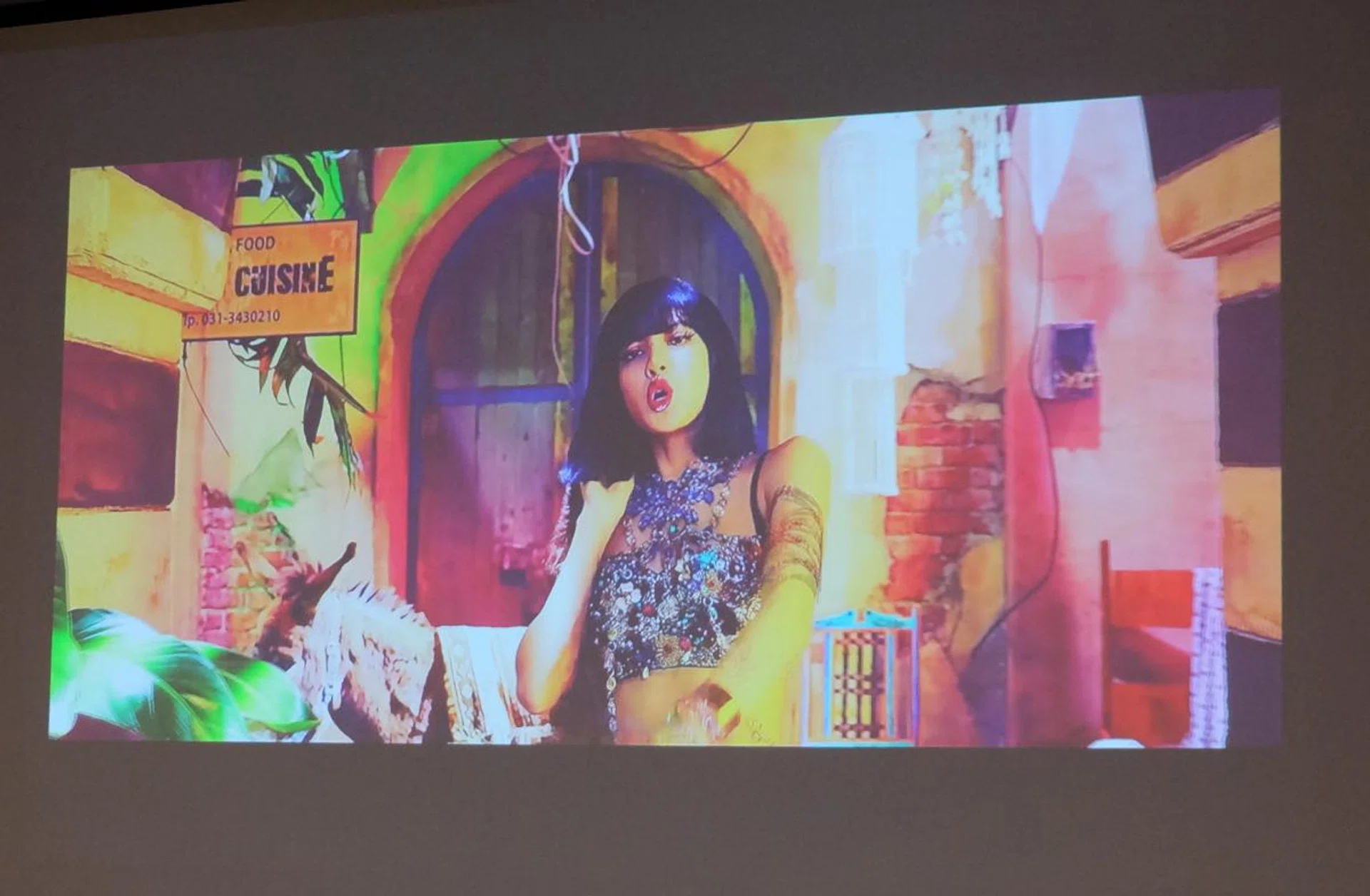 Picture quality was impressive from a portable projector of its size.
