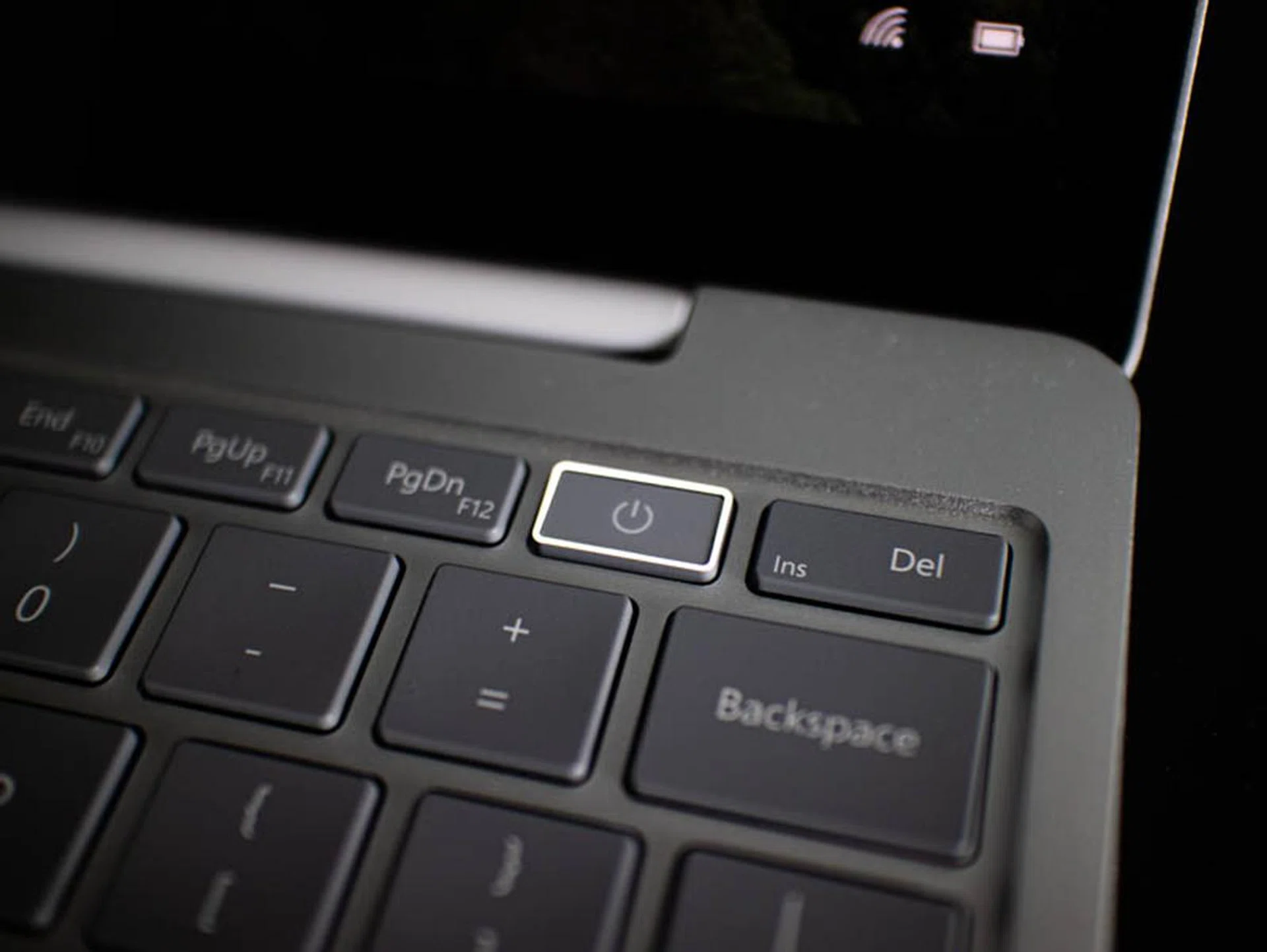 You'll get Microsoft's OneTouch sign-in through a fingerprint sensor integrated power button on most models of the Surface Laptop Go - other than the cheapest option.