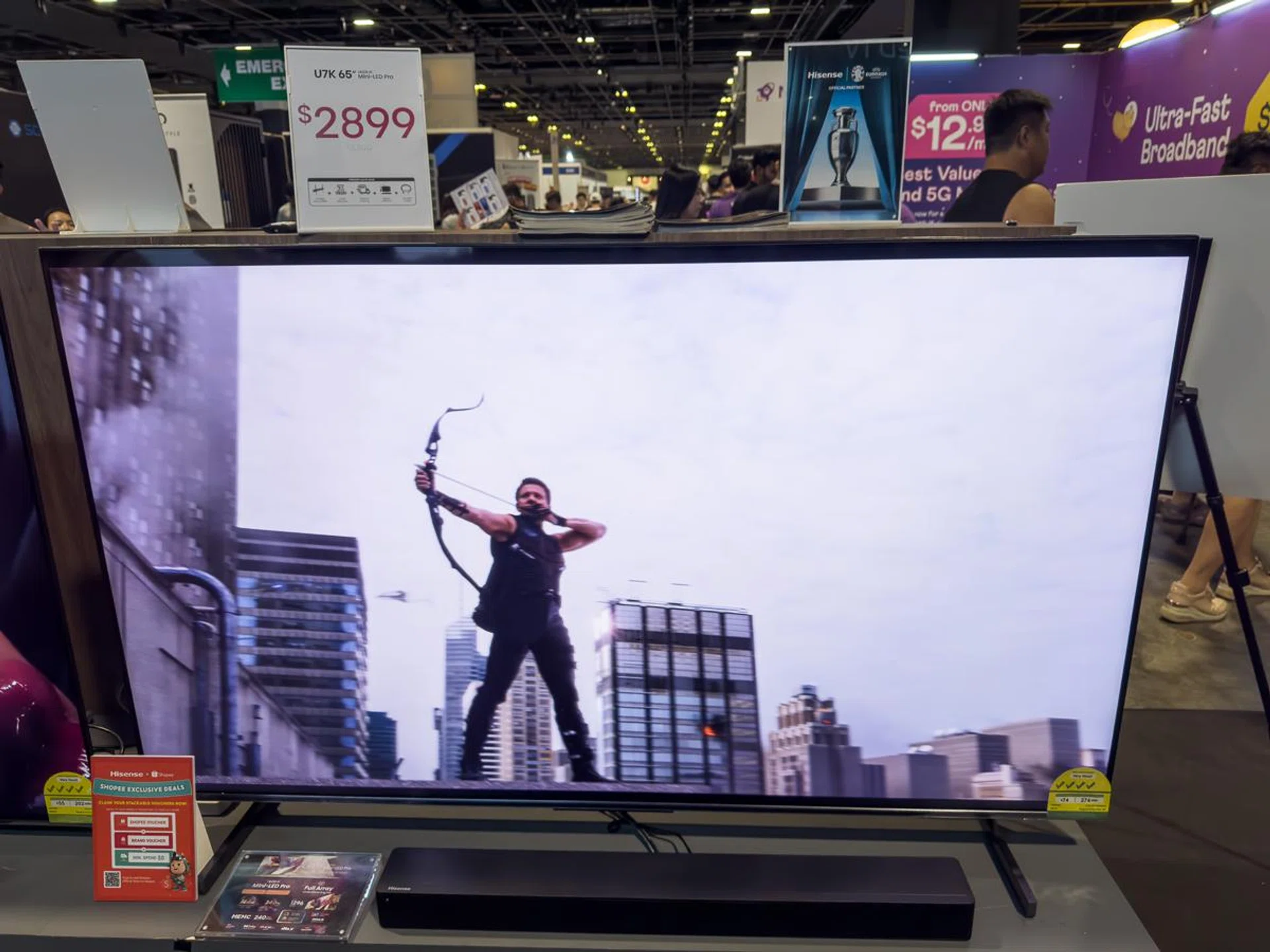 Hisense 65-inch 4K U7K Mini-LED TV.