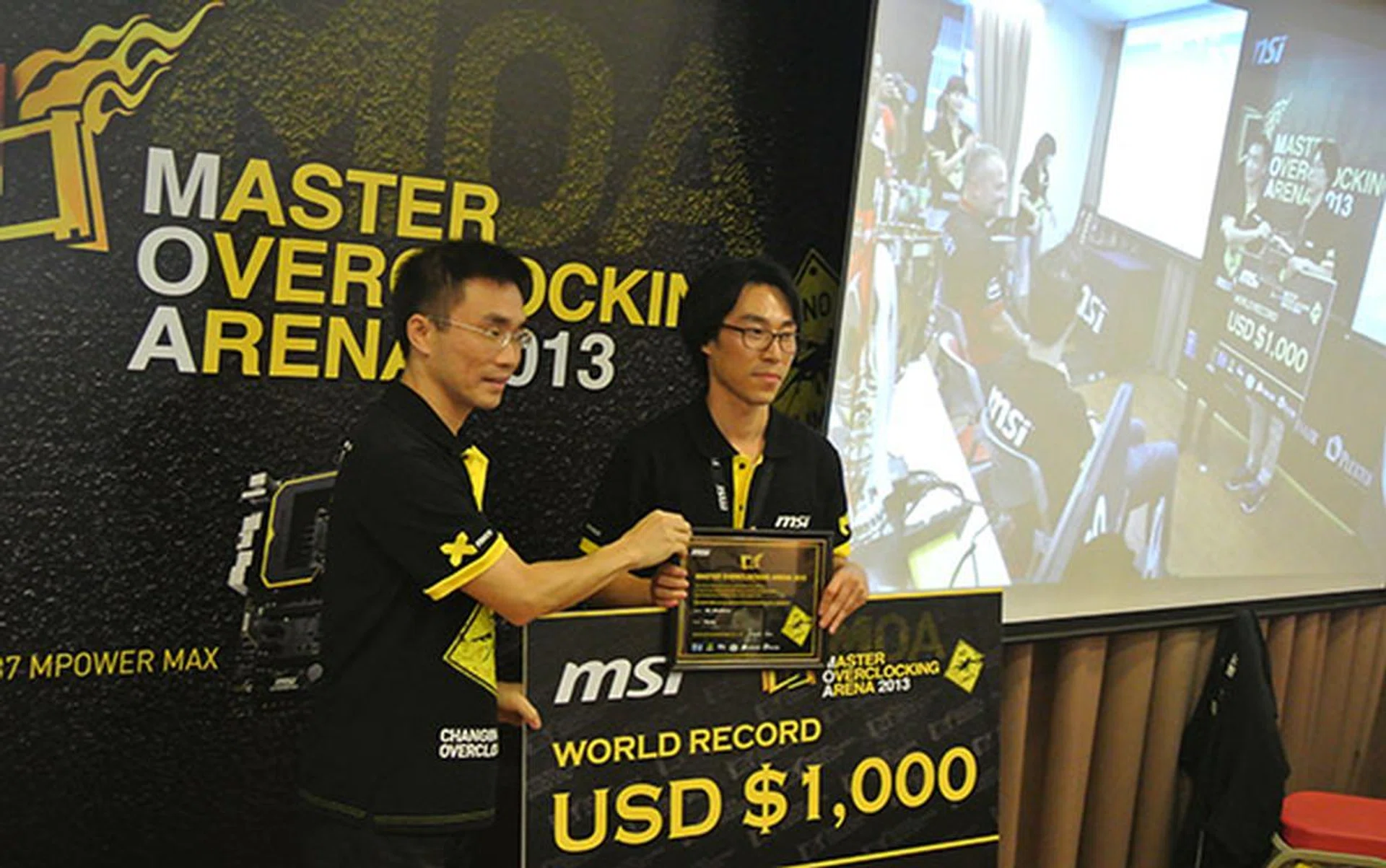 oc_windforce awarded a total of US$ 1,000 for breaking the Intel XTU (x6 CPU) record.