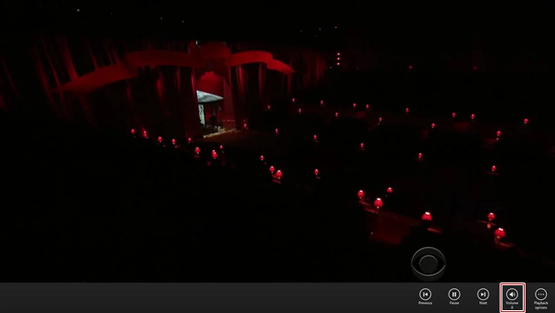 The Surface 2 only allows you to adjust the volume during a video playback. When adjusting the volume control, the video continues to play.