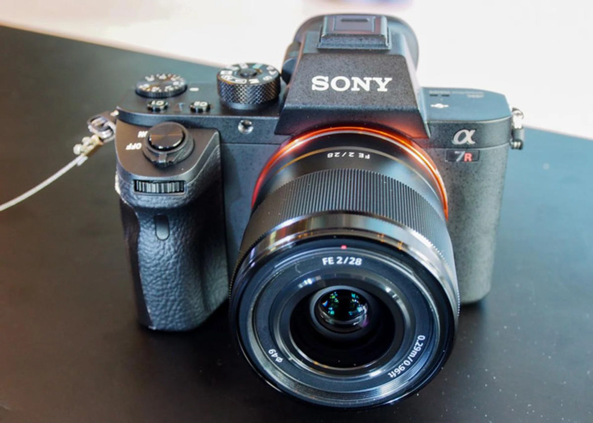 The A7R II looks very much like the A7 II from the front.