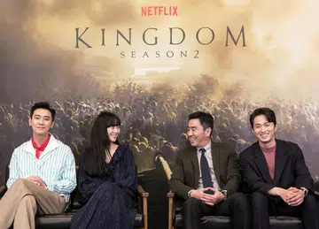From left to right: Ju Ji-hoon, Bae Doona, Ryu Seung-ryong and Kim Sung-kyu. | Image: Netflix