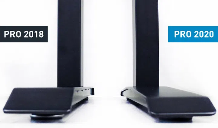 The redesigned table feet. (Image source: Omnidesk)