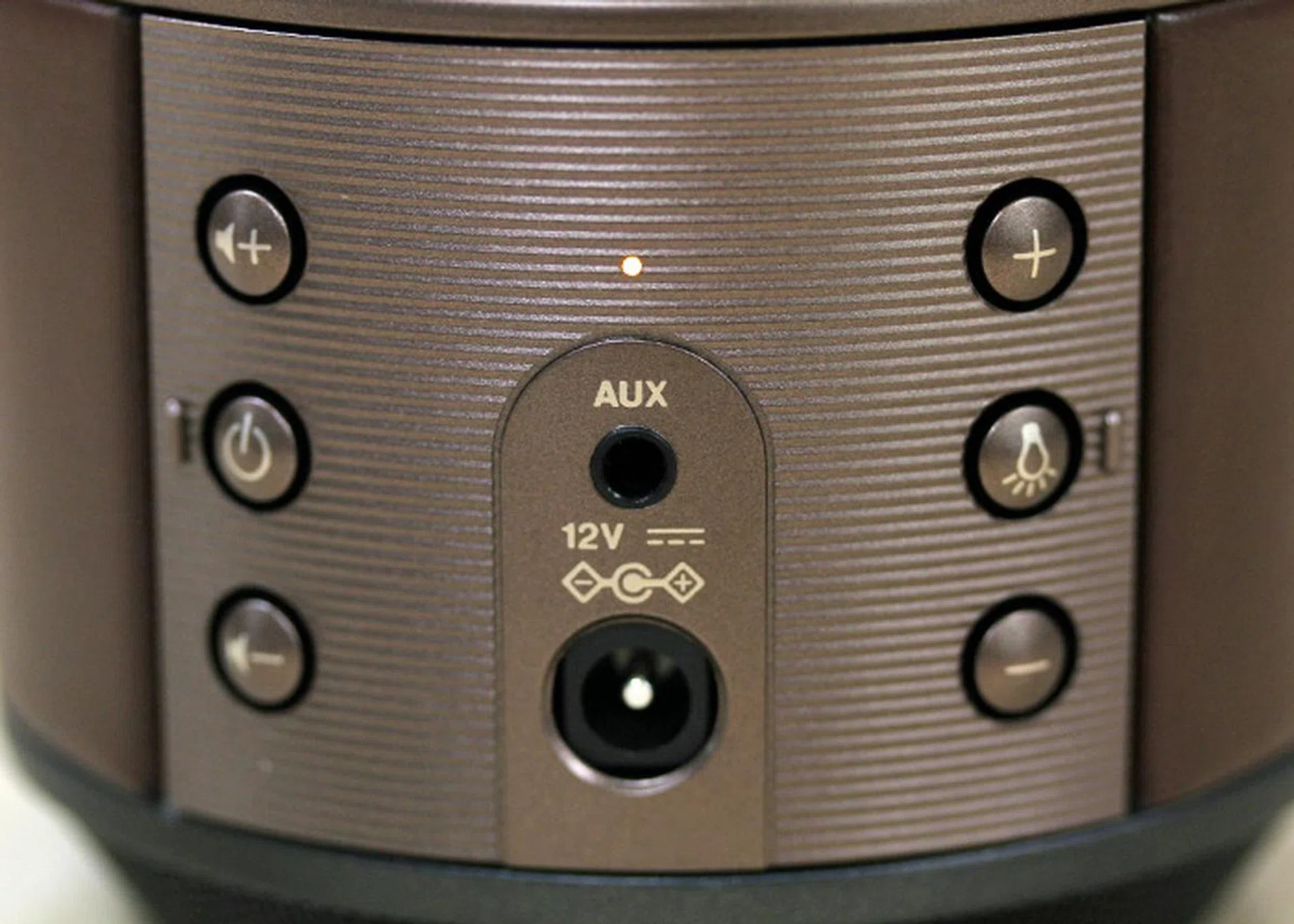 A bare minimum of controls run down the back of the LSX-70.