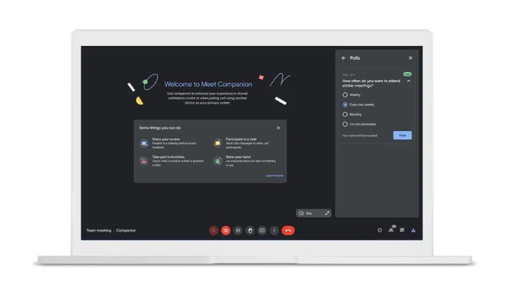 Changes to Meet are also coming. Image courtesy of Google. 