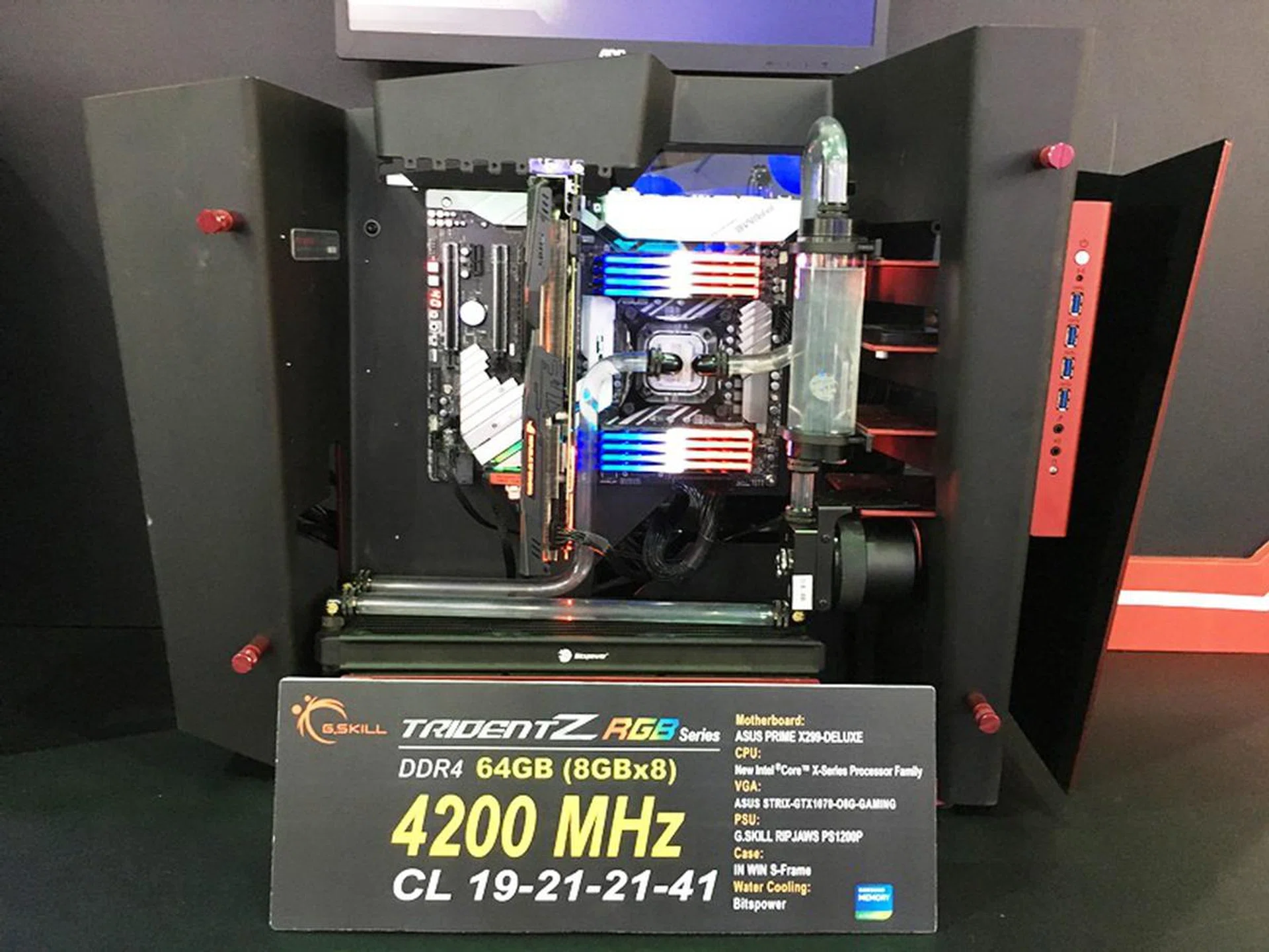 g.skill, gskill, memory modules, ram, kits, geekbench3, 3dmark11, cinebench r15, computex 2017, trident z, ddr4, intel core x-series, processor, liquid nitrogen, ln2, roberto sannino, rsannino, asrock, x299 oc formula, motherboard, gigabyte, x299 soc champion, intel x299, overclocking, asus, prime x299-deluxe, evga sc17, gaming laptop 