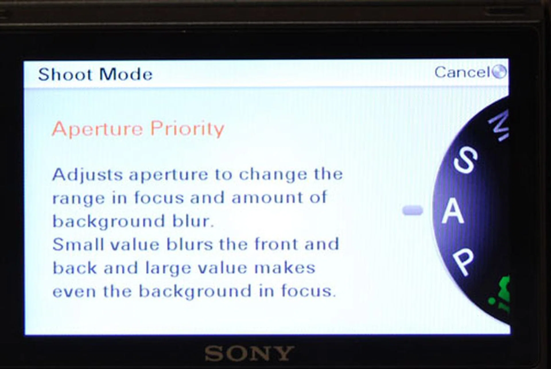Instead of a physical mode dial, Sony has opted to create it in the interface. It saves space on the camera body, but also means you have to make more trips into the menus.