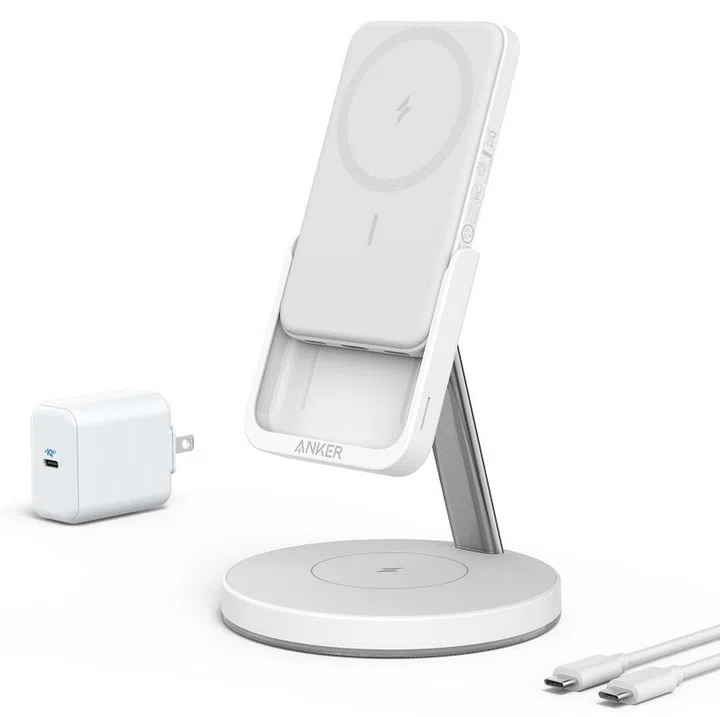 The Anker 633 Magnetic Wireless Charger (MagGo). <br>Image source: Anker