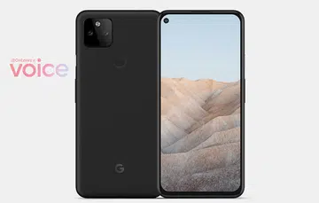 Purported render of the Google Pixel 5a. <br>Image source: @OnLeaks