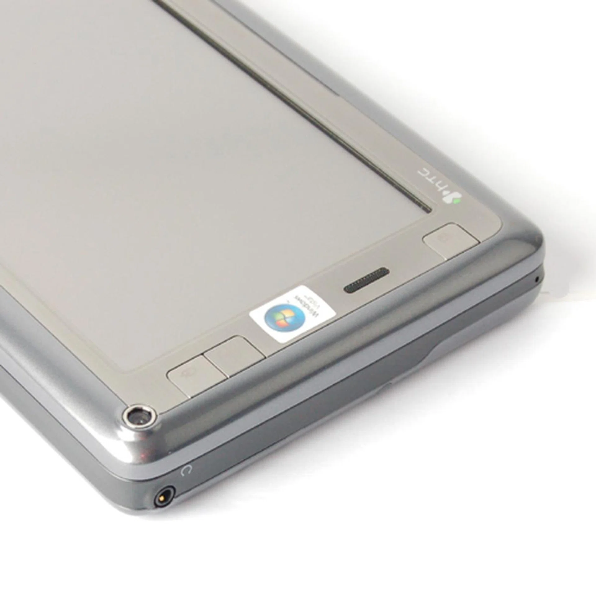 The 3.5mm audio jack, located at the top of the left profile.