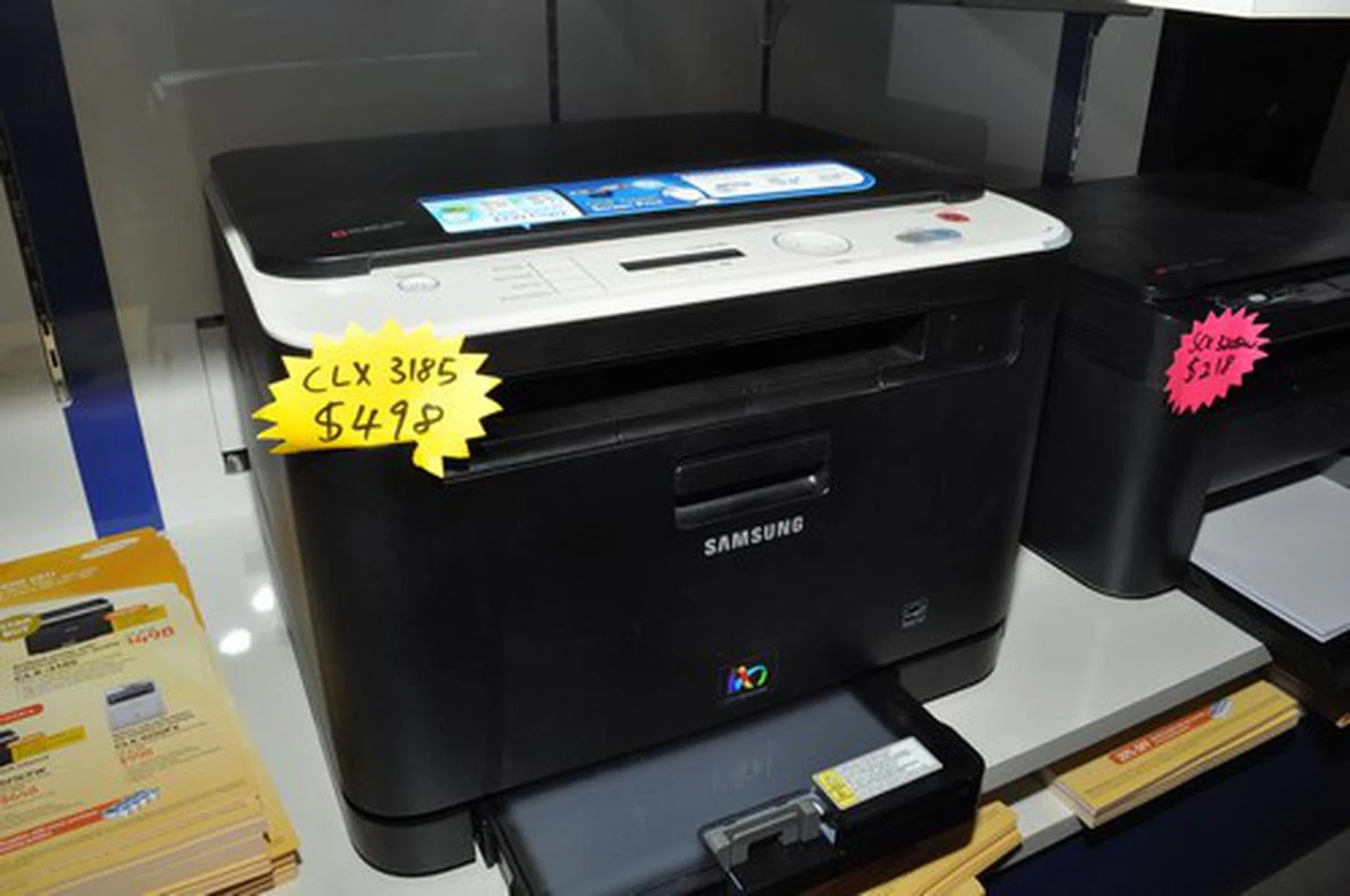 The CLX-3185 is another star buy, a color laser printer that also scans and copies. Get it for $498 (U.P. $648).
