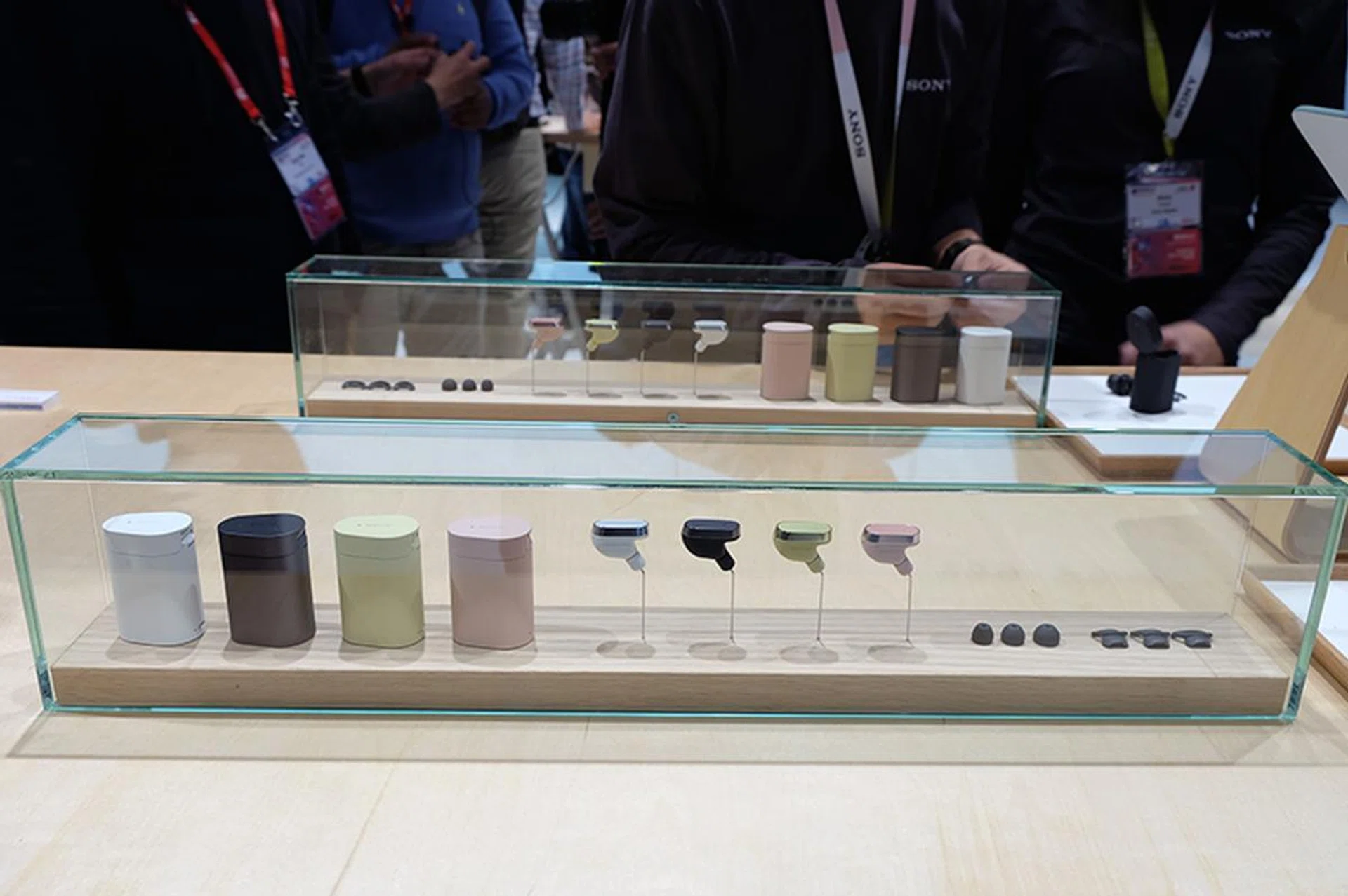 Maybe Sony's really only selling Graphite Black, but showed us other colors on display just because they can.