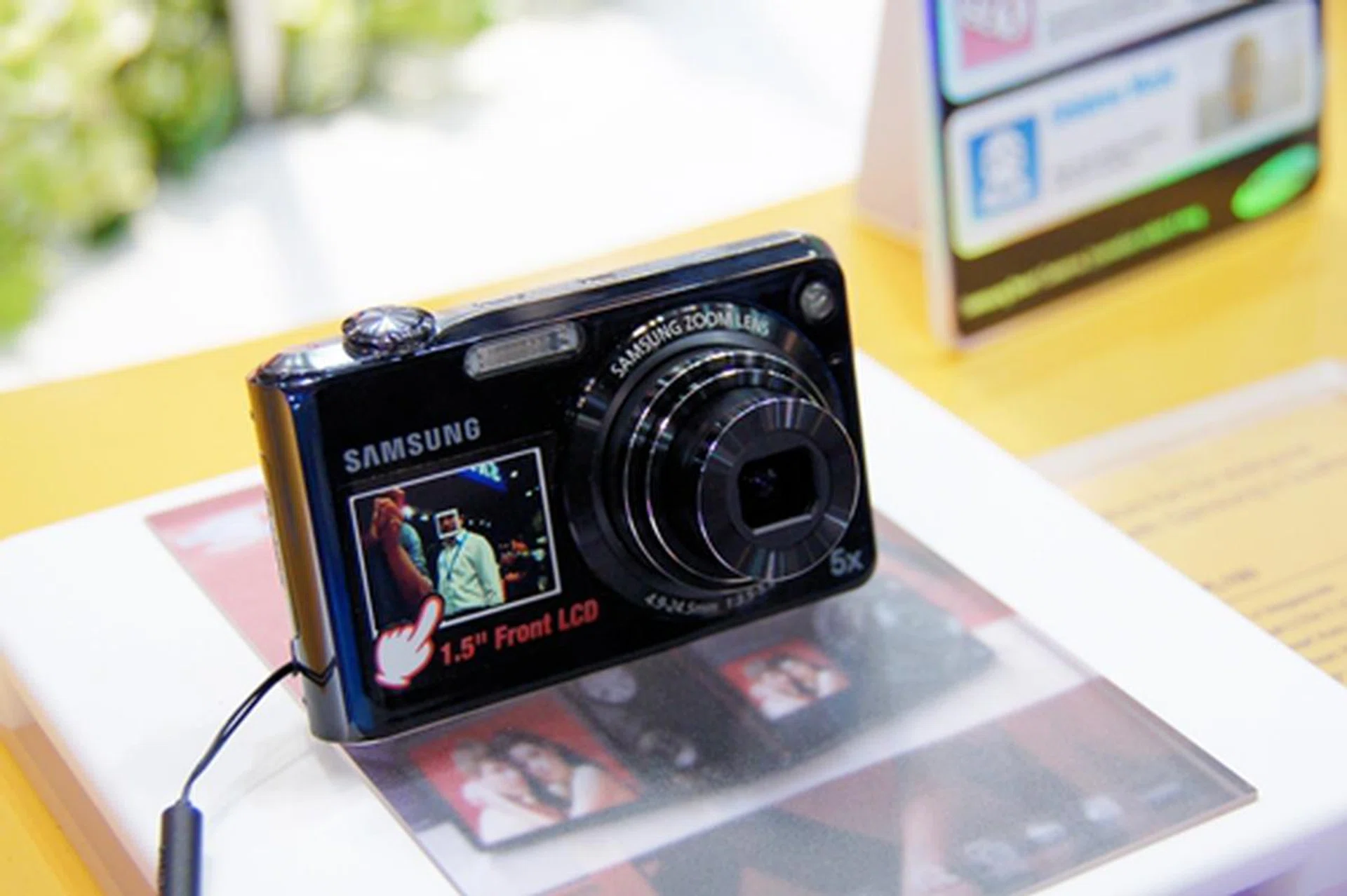 The 12.2MP ST550 might not be the newest kid on the block, but its dual LCD capability is still much in demand, allowing users to take self-portraits with ease.