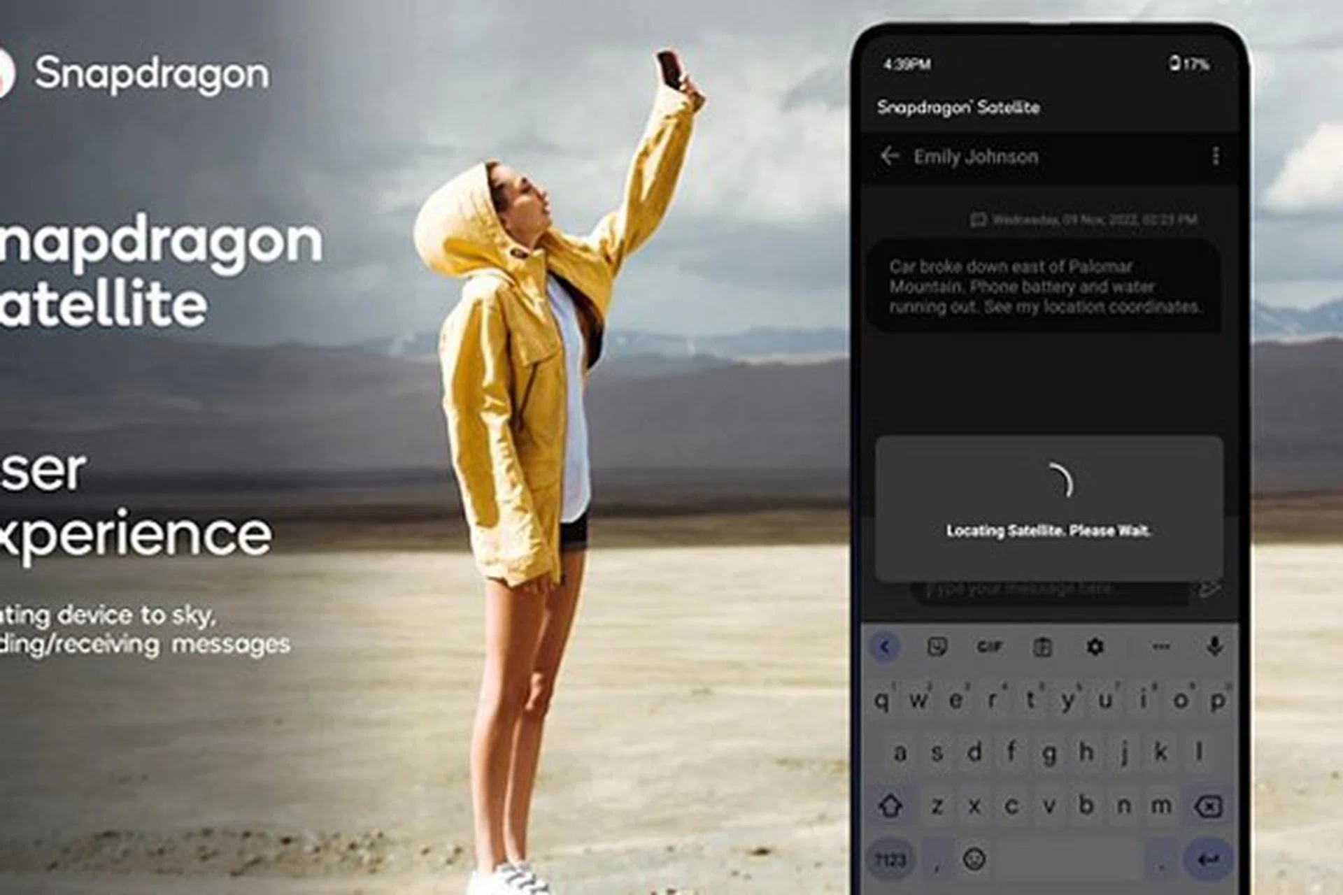 Qualcomm announced Snapdragon Satellite on 6 January 2023.