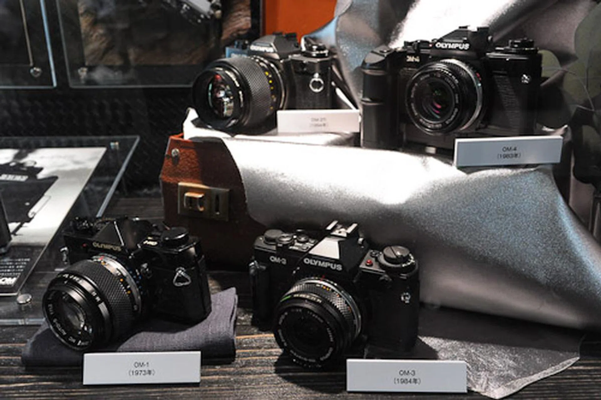 Oldies but goodies, the original OM film cameras from Olympus.