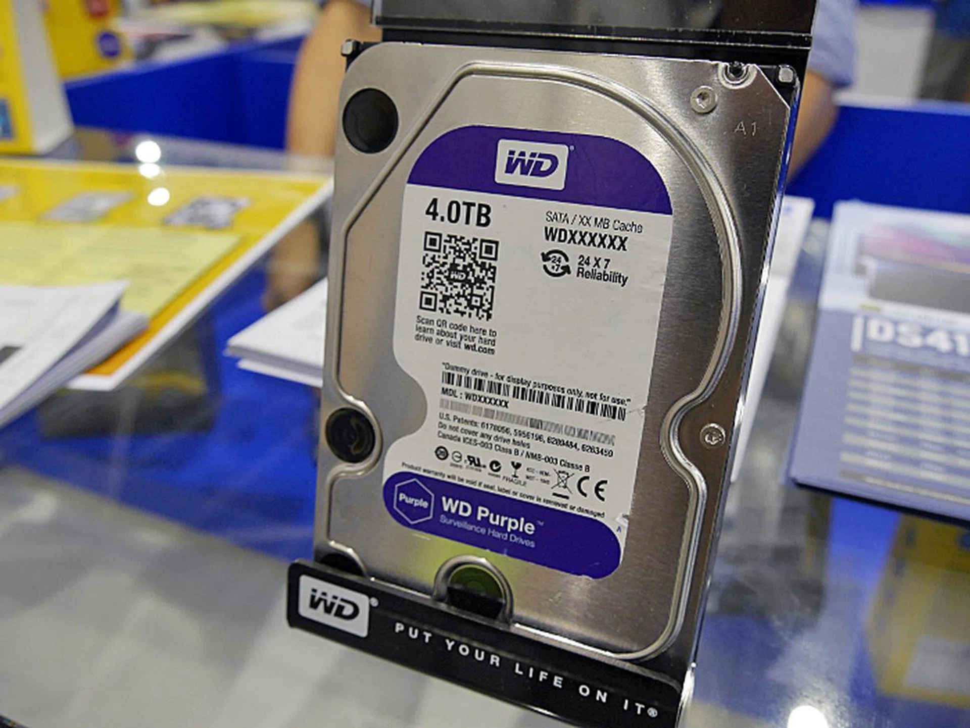 The WD Purple is suitable for use as storage in security systems. Exclusive firmware upgrades work with ATA streaming to reduce error pixelation and video interruptions that occur when desktop hard drives are incorrectly used as storage in security systems. You can have it for $85 (1TB), $125 (2TB), $168 (3TB), $242 (4TB) or $389 (6TB).