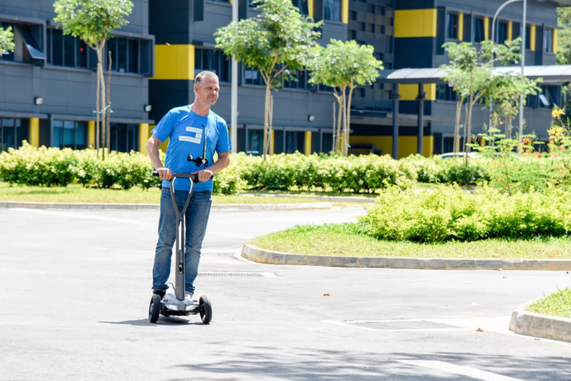 Oliver Risse, Floatility founder and CEO, on one of their custom ‘e-floaters.’