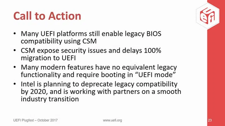 Image Source: UEFI Plugfest.