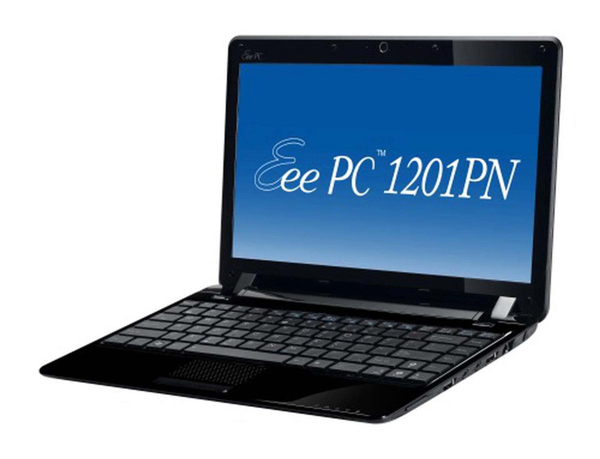 The larger 12-inch ASUS EeePC 1201PN equipped with a dual-core Atom D510 and a faster variant of the new Ion GPU with 16 shader cores. 